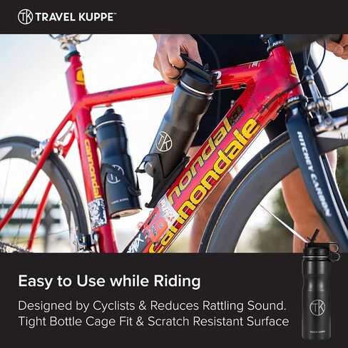 Travel Kuppe Vacuum Insulated Stainless Steel Cycling Sports Water Bottle, Includes Both Straw and Sip Lid in Saudi Arabia