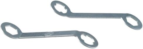 مفتاح ربط مسامير المسار 3 قطع من الألومنيوم خفيف الوزن فضي ذو واجهة مزدوجة مفتاح ربط مسامير لمنع التآكل أداة تعديل مضادة للانزلاق M5 أحذية كرة القدم in Kuwait