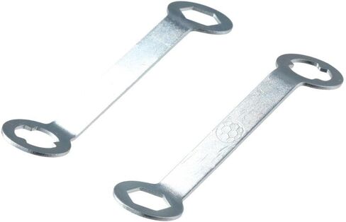 مفتاح ربط مسامير المسار 3 قطع من الألومنيوم خفيف الوزن فضي ذو واجهة مزدوجة مفتاح ربط مسامير لمنع التآكل أداة تعديل مضادة للانزلاق M5 أحذية كرة القدم in Kuwait