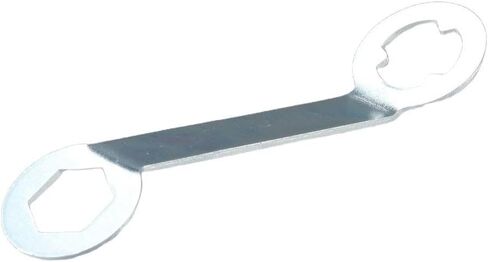 مفتاح ربط مسامير المسار 3 قطع من الألومنيوم خفيف الوزن فضي ذو واجهة مزدوجة مفتاح ربط مسامير لمنع التآكل أداة تعديل مضادة للانزلاق M5 أحذية كرة القدم in Kuwait