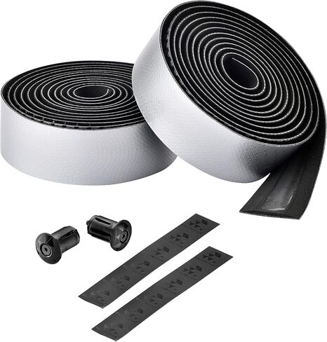 CICLOVATION BAR Tape, Leather Touch_Fusion, Synthetic Leather with Fusion Colorway on The Iridescent Textures for Superb Grip and handling Performance, T.3mm/W.30mm/L.2000mm, Fusion Silver in Saudi Arabia