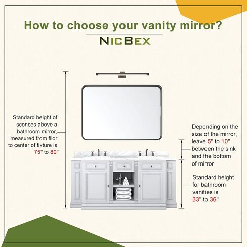 NicBex Arched 71x32 Inch Full Length Mirror, Full Body Mirror Dressing Mirror, Alloy Frame Wall Mounted Mirror Floor Mirror for Bedroom, Bathroom, Living Room, Hallway, Round Corners, Matte Black in Saudi Arabia