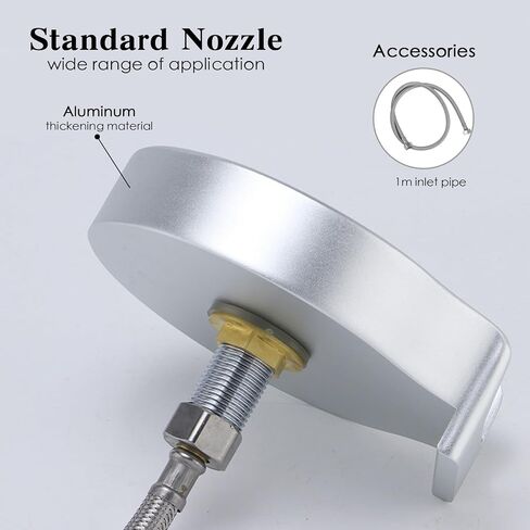 Kitchen Sink Glass Washer, Glass Washer Accessories Bar Glass Washer Faucet Bottle Washer, Kitchen Sink Automatic Washing Device (Silver) in Saudi Arabia