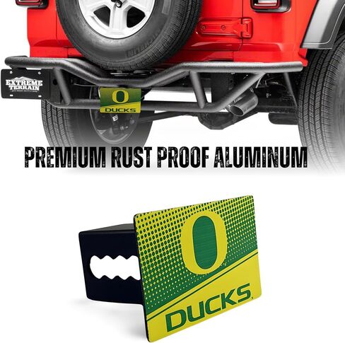 University of Georgia Rust Resistant Aluminum Hitch Cover with UV-Screened Color Logo - Easy Installation, Fits All Type III Hitches - Truck, SUV, Car - Ideal Gift for Die Hard Bulldog Fan in Saudi Arabia