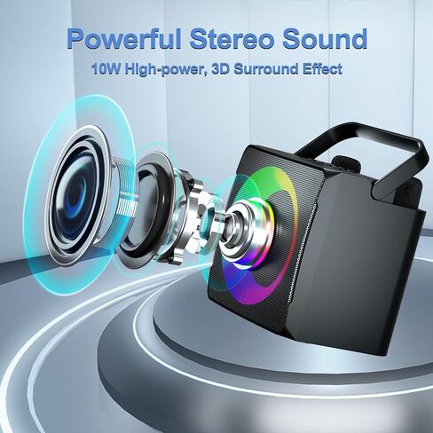 Verkstar Karaoke Machine, Portable Bluetooth Karaoke System for Adults Kids, Karaoke Speaker with 2 Wireless Mics and LED Lights, for Girls Boys Adults in Saudi Arabia