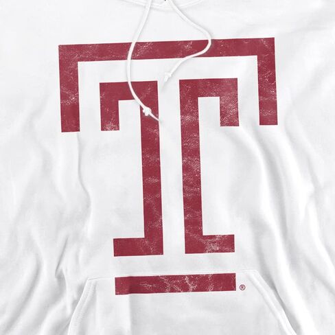 Temple University Official Distressed Primary Unisex Adult Pull-Over Hoodie in Saudi Arabia