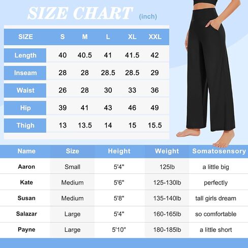 NEW YOUNG 3 Pack Women's Wide Leg Pants with Pockets High Waist Loose Sweatpants Casual Lounge Yoga Workout Palazzo in Saudi Arabia