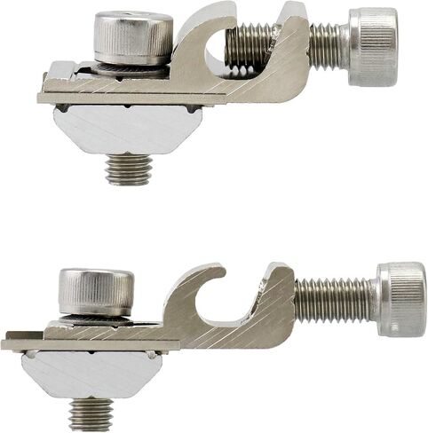 QWORK WEEB Grounding Tab 6.7, 25 Pcs Copper Conductor Buried Connectors for Photovoltaic Roof Bracket and Ground Bracket Aluminum Rail, Grounding Clip, WEEB-Ground Lug in Saudi Arabia