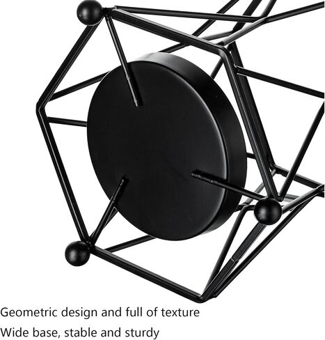 Nuptio Glass Vases for Flowers with Geometric Metal Rack Stand, Gold Candle Holders for Pillar Candles, 6.69in Tall Hurricane Candle Holder Centerpiece for Home Office Living Room Wedding Decor in Saudi Arabia