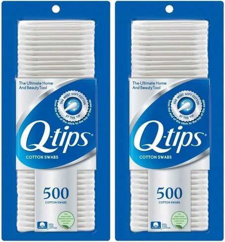Q-tips Cotton Swabs For Hygiene and Beauty Care Original Cotton Swab Made With 100% Cotton 750 Count in Saudi Arabia