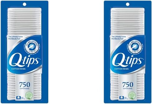 Q-tips Cotton Swabs For Hygiene and Beauty Care Original Cotton Swab Made With 100% Cotton 750 Count in Saudi Arabia
