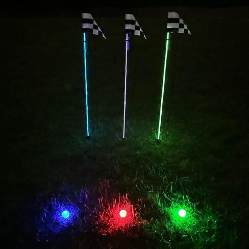 Glo-Pin Light Up Golf Flagstick Glow Golf Kit Game with Glow in the Dark LED Golf Balls (Blue) in Saudi Arabia