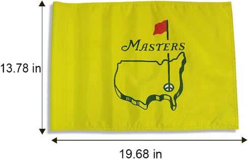 علم الجولف القياسي من Augusta National Golf Flag، مزدوج الجانب مع أنبوب عادي، 20 بوصة طول × 13 بوصة ارتفاع، أعلام دبوس جولف نايلون 420D متينة لملعب الجولف، هدايا عيد الأب لزوج الأب in Kuwait
