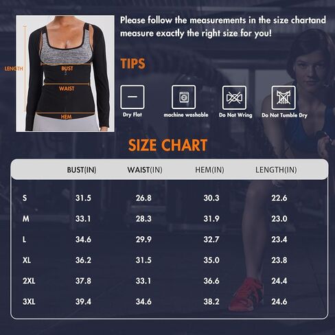 Sauna Suit for Women Weight Loss Sweat Shirts Hot Sweating Waist Trainer Belly Fat Fajas Long Sleeve Zipper Workout Top Vest in Saudi Arabia