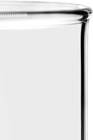 EISCO Beaker, 250ml - Tall Form with Spout - White, 25ml Graduations - Borosilicate 3.3 Glass in Saudi Arabia