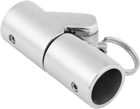 Aramox Marine Tube Connector, Marine Stainless Steel Folding Swivel Coupling Tube Pipe Connector Boat Hardware Fitting (22mm) in Saudi Arabia