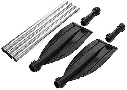 Kayak Paddle,kids Kayak with Paddle,Boat Kayak Paddle, 2Pcs Aluminium Alloy Detachable Kayak Paddle Boat Oars Accessories in Saudi Arabia