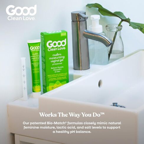 Good Clean Love Restore Moisturizing Vaginal Gel, pH-Balanced, Water-Based with Aloe Vera & Lactic Acid, Reduces Dryness, Discomfort & Odor for Women, 2 Oz (2-Pack) in Saudi Arabia