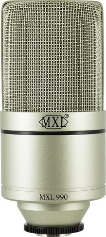 MXL 990/991 Large and Small Diaphragm Condenser Microphone Bundle Project/Home Studio Recording | XLR | Cardiod (Champagne) in Saudi Arabia