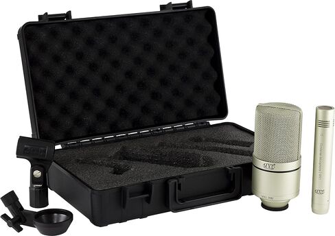 MXL 990/991 Large and Small Diaphragm Condenser Microphone Bundle Project/Home Studio Recording | XLR | Cardiod (Champagne) in Saudi Arabia