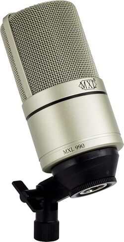 MXL 990/991 Large and Small Diaphragm Condenser Microphone Bundle Project/Home Studio Recording | XLR | Cardiod (Champagne) in Saudi Arabia
