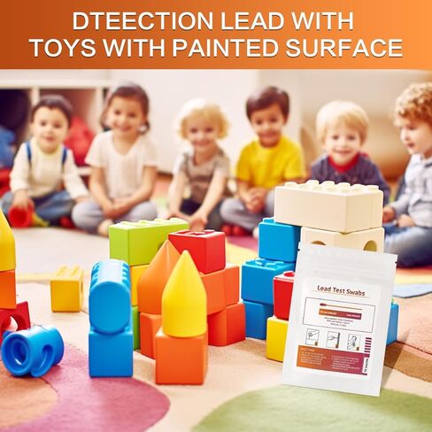 Lead Test Kit for Dishes, 10 Pcs Rapid Lead Test Swabs, Dip in Water Lead Testing Kit, Lead Paint Test Kit Home Use for All Surfaces, Results in 30 Seconds in Kuwait