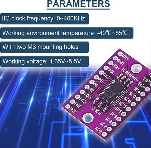 5PCS TCA9548A IIC Multiplexer Breakout Board 400kHz 1.8V - 5V 8 Channel I2C Communication Switch Development Expansion Board with Reset for Arduino in Saudi Arabia