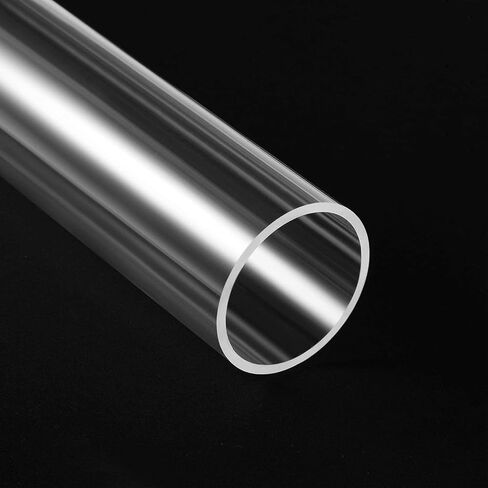 Acrylic Pipe Clear Rigid Round Tube for DIY Crafts Lamps Aquarium Fish Tank Architectural Lighting Models Plumbing Hollow Round Bar Rod 36mm ID 40mm OD 305mm Length 1pcs in Saudi Arabia