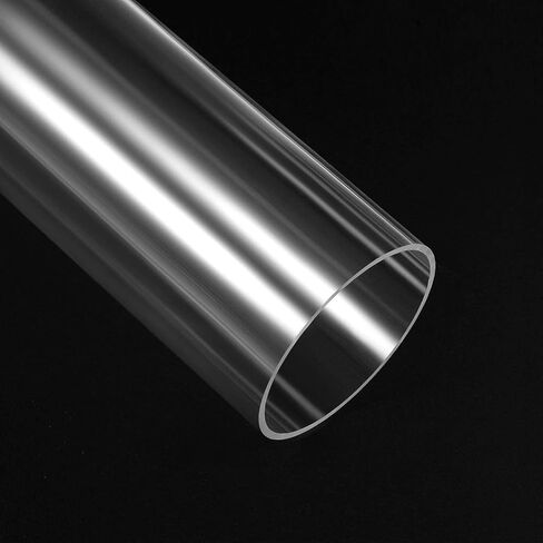Acrylic Pipe Clear Rigid Round Tube for DIY Crafts Lamps Aquarium Fish Tank Architectural Lighting Models Plumbing Hollow Round Bar Rod 36mm ID 40mm OD 305mm Length 1pcs in Saudi Arabia