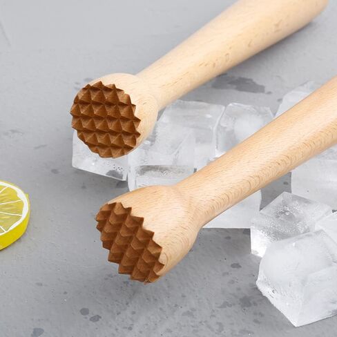 Wooden Muddler for Cocktails 10 Inch, Home and Bar Muddler for Mojitos, Fruit Drinks, Sturdy Wood, Professional Bar Tool in Saudi Arabia