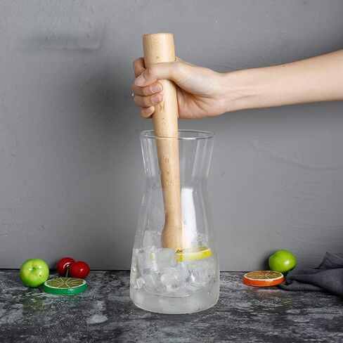 Wooden Muddler for Cocktails 10 Inch, Home and Bar Muddler for Mojitos, Fruit Drinks, Sturdy Wood, Professional Bar Tool in Saudi Arabia