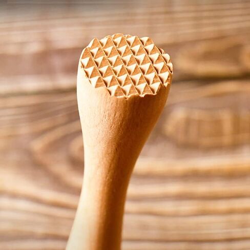 Wooden Muddler for Cocktails 10 Inch, Home and Bar Muddler for Mojitos, Fruit Drinks, Sturdy Wood, Professional Bar Tool in Saudi Arabia