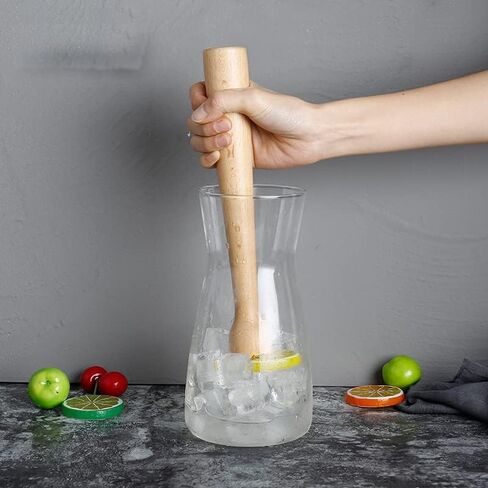 Wooden Muddler for Cocktails 10 Inch, Home and Bar Muddler for Mojitos, Fruit Drinks, Sturdy Wood, Professional Bar Tool in Saudi Arabia