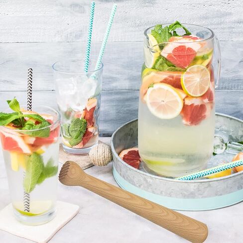 Wooden Muddler for Cocktails 10 Inch, Home and Bar Muddler for Mojitos, Fruit Drinks, Sturdy Wood, Professional Bar Tool in Saudi Arabia
