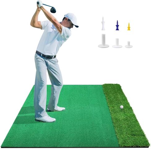 بساط تدريب الجولف، بساط جولف صناعي مزدوج العشب مقاس 5 × 4 أقدام، بساط ضرب الجولف في الهواء الطلق والداخلي، بساط تدريب الجولف لتقطيع القيادة في الفناء الخلفي in Kuwait