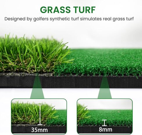 بساط تدريب الجولف، بساط جولف صناعي مزدوج العشب مقاس 5 × 4 أقدام، بساط ضرب الجولف في الهواء الطلق والداخلي، بساط تدريب الجولف لتقطيع القيادة في الفناء الخلفي in Kuwait