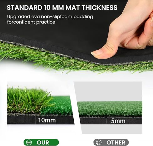 بساط تدريب الجولف، بساط جولف صناعي مزدوج العشب مقاس 5 × 4 أقدام، بساط ضرب الجولف في الهواء الطلق والداخلي، بساط تدريب الجولف لتقطيع القيادة في الفناء الخلفي in Kuwait