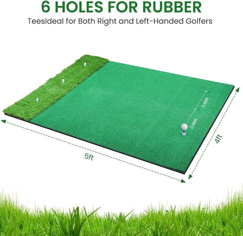 بساط تدريب الجولف، بساط جولف صناعي مزدوج العشب مقاس 5 × 4 أقدام، بساط ضرب الجولف في الهواء الطلق والداخلي، بساط تدريب الجولف لتقطيع القيادة في الفناء الخلفي in Kuwait