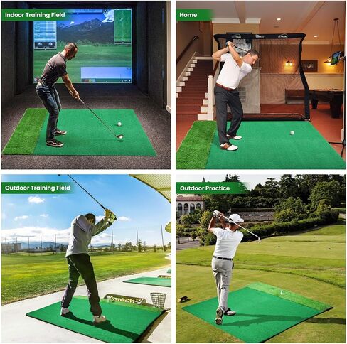 بساط تدريب الجولف، بساط جولف صناعي مزدوج العشب مقاس 5 × 4 أقدام، بساط ضرب الجولف في الهواء الطلق والداخلي، بساط تدريب الجولف لتقطيع القيادة في الفناء الخلفي in Kuwait