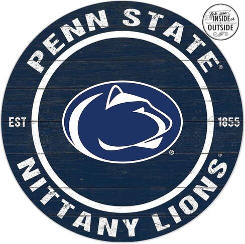 لافتة دائرية خارجية من Penn State Nittany Lions مقاس 20 بوصة × 20 بوصة، لون الفريق in Saudi Arabia