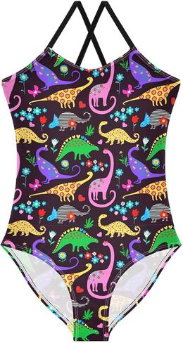 Girls One Piece Swimsuit Bathing Suit Beachwear 3-10T in Kuwait