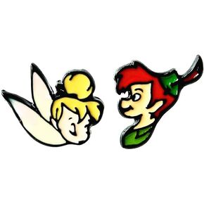 Family Babylon TV Movies Show Original Design Quality Anime Cartoon Petr Pan Tinker Bell Stud Earrings Gifts for woman girl