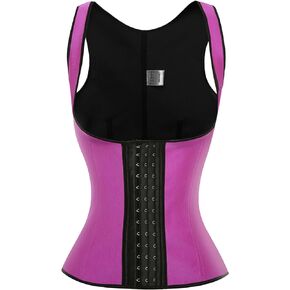 Waist Trainer for Women Latex Underbust Waist Cincher Steel Boned Corsets Body Shaper Sport Tummy Control