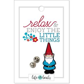 Lifebeats Relax Gnome 1.25" Hard Enamel Pin