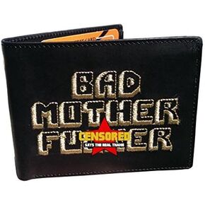 BMF Embroidered Genuine Leather Wallet GOLD Version Authentic in Saudi Arabia