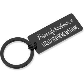 سلسلة مفاتيح درايف سيف بعبارة I Need You Here With Me Gifts for Boyfriend I Love You Gift for Husband Birthday Gift in Kuwait