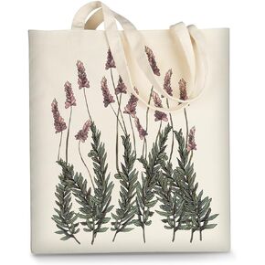 Canvas Tote Bag Aesthetic for Women, Cute Reusable Cloth Cotton Bags for Shopping School Beach Trendy Gifts