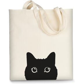 Canvas Tote Bag Aesthetic for Women, Cute Reusable Cloth Cotton Bags for Shopping School Beach Trendy Gifts in Kuwait