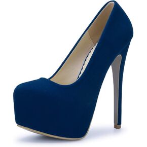 OCHENTA Women's Hidden Platform Stiletto High Heels Slip On Pumps