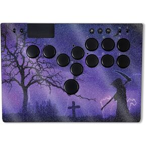 MightySkins Glossy Glitter Skin Compatible with Razer Kitsune - Mystic Reaper | Protective, Durable High-Gloss Glitter Finish | Easy to Apply, Remove, and Change Styles | Made in The USA